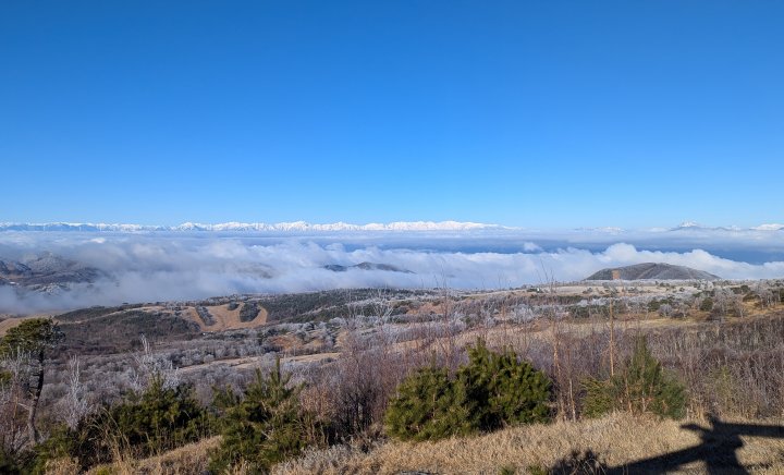 ② 東屋からの眺め